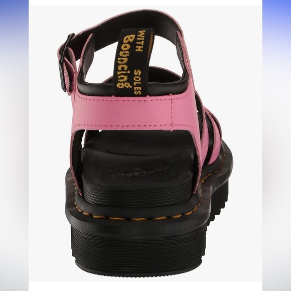 Dr. Martens Pink and Black Chunky Platform Sandals - Picture 4 of 12